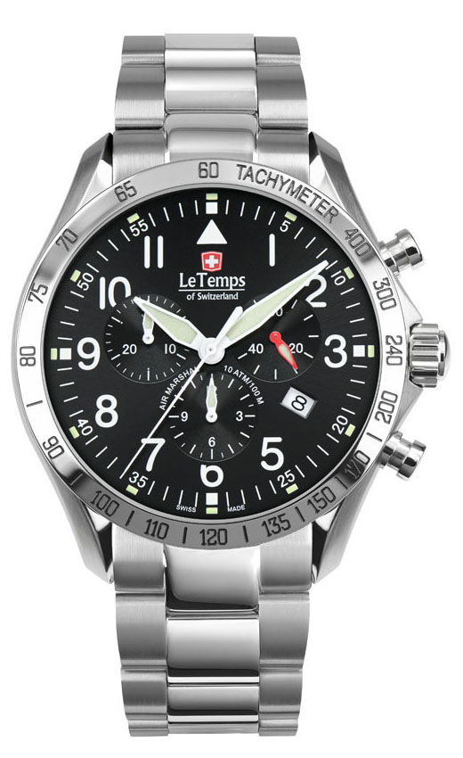 AIR MARSHAL 43 Q. CHRONO SAPHIR WATCH 100M