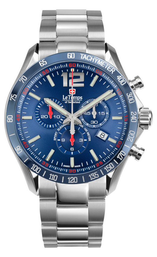 SPORT ELEG. GENT 43 Q. CHRONO SAPHIR WATCH 100M